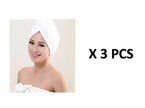 Women's Microfiber Hair Dryer Cap Absorbent Hair Towel.