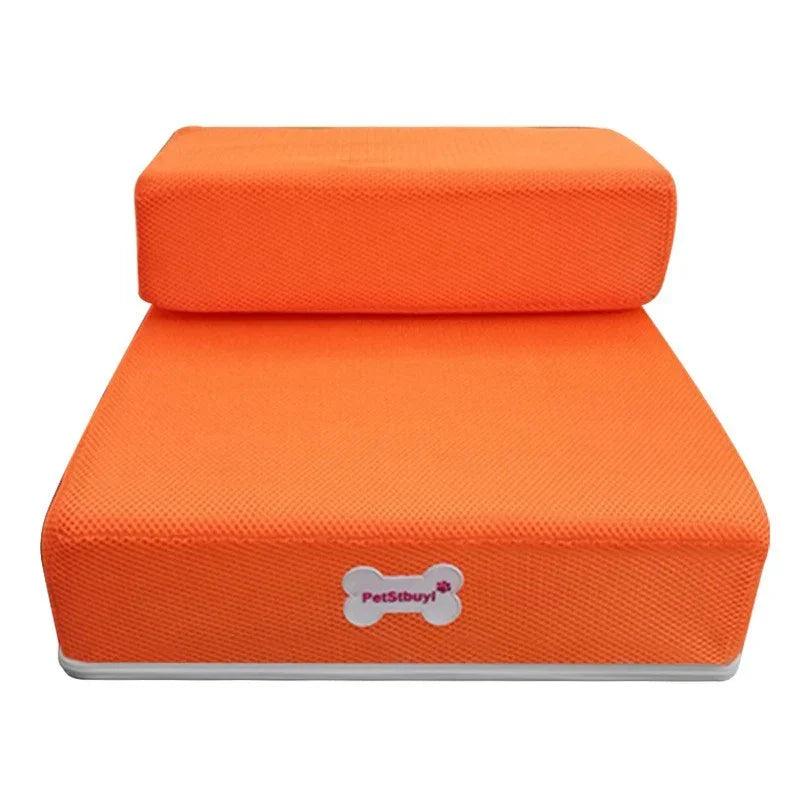 Foldable Pet Stairs – 2-Step Foam Dog & Cat Steps (Small & Large, Multiple Colours)