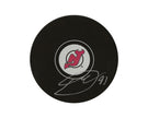 Dawson Mercer Autographed New Jersey Devils Autograph Model Puck