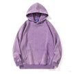 Unisex Teen Waxed Washed Distressed Hoodie Sweatshirt Pullover top