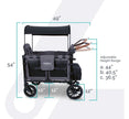 Wonderfold W4 Luxe Quad Stroller Wagon