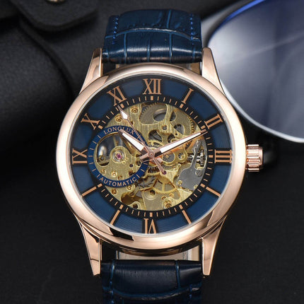 Men's Mechanical Watch Roman Scale Waterproof Fashion Business