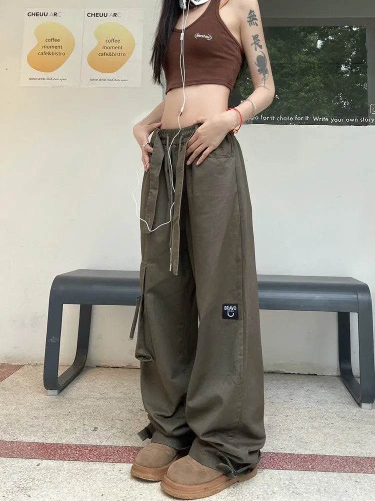 Unisex Hip Hop Retro Multi Pocket Cargo Pants For Men And Women