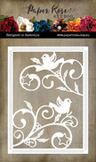 White Dove & Flourish Coverplate Metal Cutting Die 32592