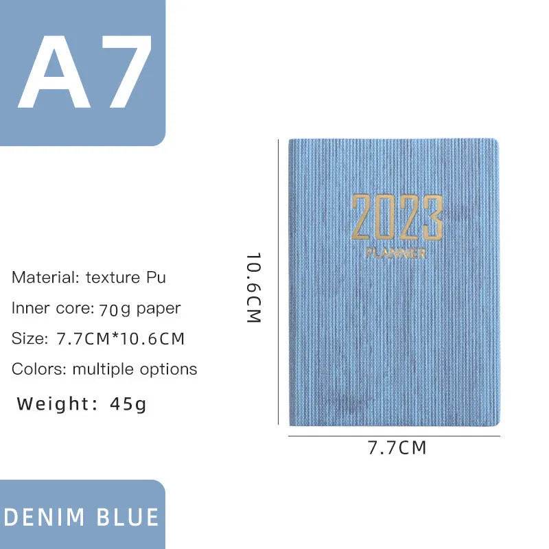 Mini Notebook 365 Days Portable Pocket Notepad Daily Weekly Agenda Planner