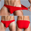Low Waist Ice silk Elastic men's briefs underwear pant for men
