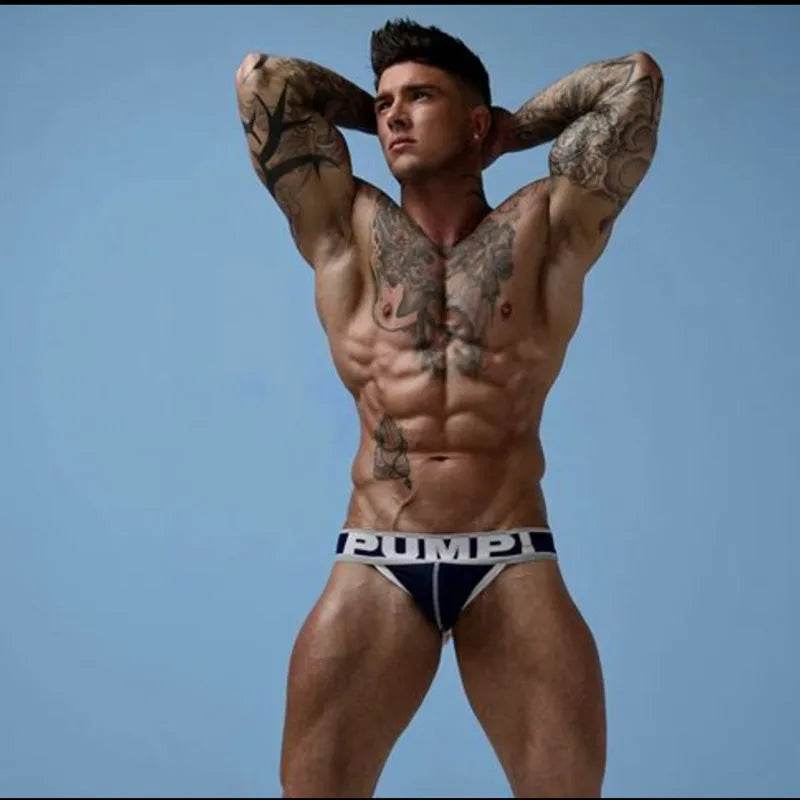 PUMPI Mesh Thong Panties underwear Porn Pant men Low Waist