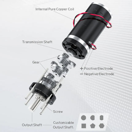 32GP-31ZY Miniature Planetary Reducer Motor Low Speed DC 12/24V   - Regulation Large Torque