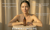 Canadian Grace Vitamin E Face Oil | 70,000 IU with 7 Organic Oils - Skin Barrier Support & Recovery For Dry, Stressed & Overworked Skin