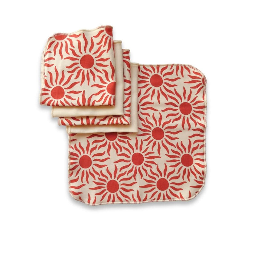 Bamboo Baby Washcloths (Pack Of 5) | Saltwater Floral