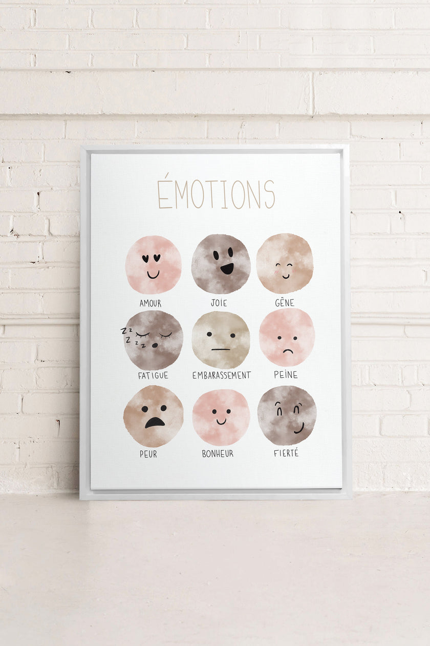 ÉMOTIONS, Oeuvre sur toile étirée