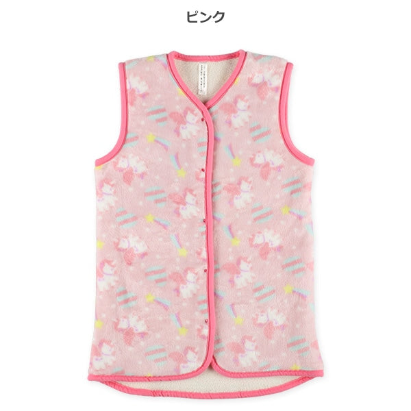 西松屋 ELFINDOLL マイクロフリース裏ボアロングポンチョ（ユニコーン） 正規品