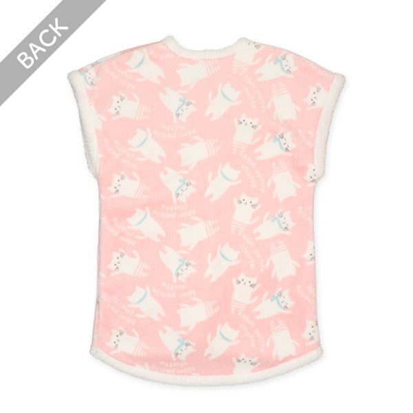 西松屋 ELFINDOLL マイクロフリース裏ボアロングポンチョ（ねこ） 正規品