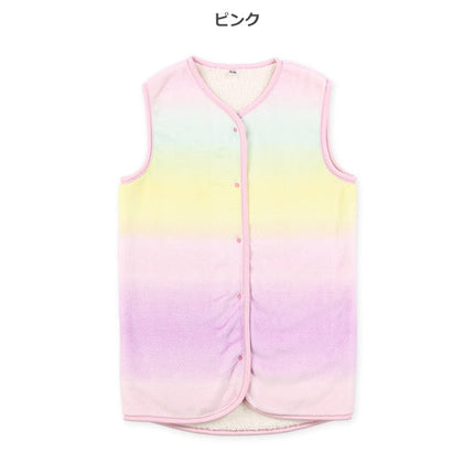 西松屋 ELFINDOLL マイクロフリース裏ボアロングポンチョ（グラデーション） 正規品