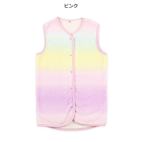 西松屋 ELFINDOLL マイクロフリース裏ボアロングポンチョ（グラデーション） 正規品