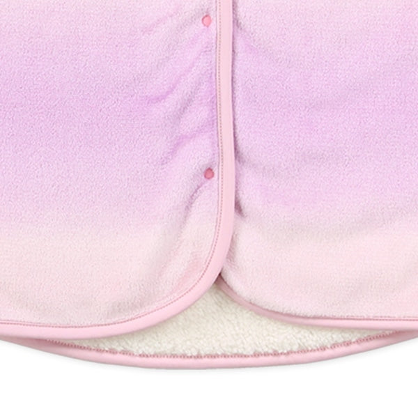 西松屋 ELFINDOLL マイクロフリース裏ボアロングポンチョ（グラデーション） 正規品