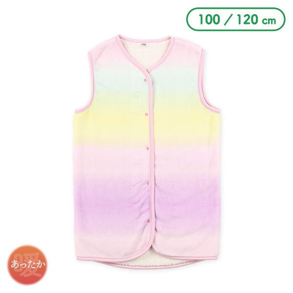 西松屋 ELFINDOLL マイクロフリース裏ボアロングポンチョ（グラデーション） 正規品