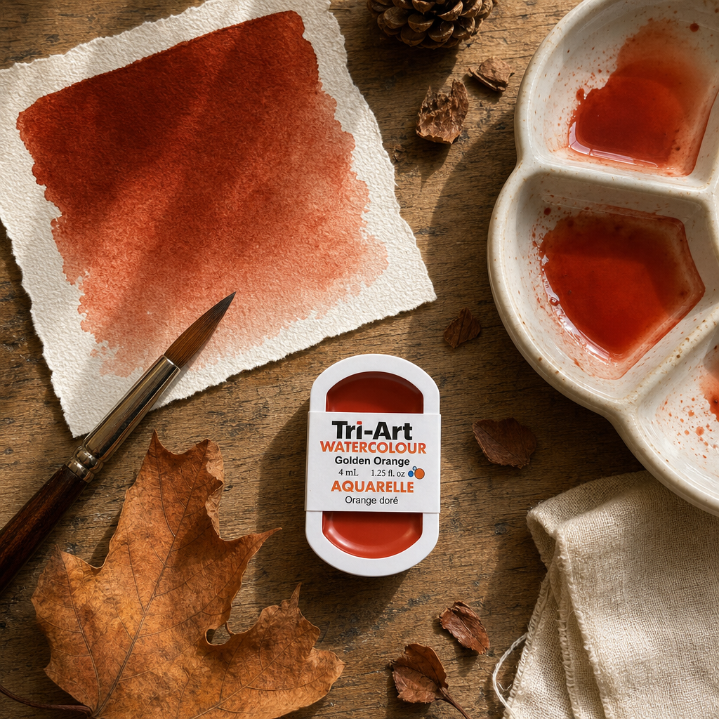 Tri-Art Water Colours - Golden Orange