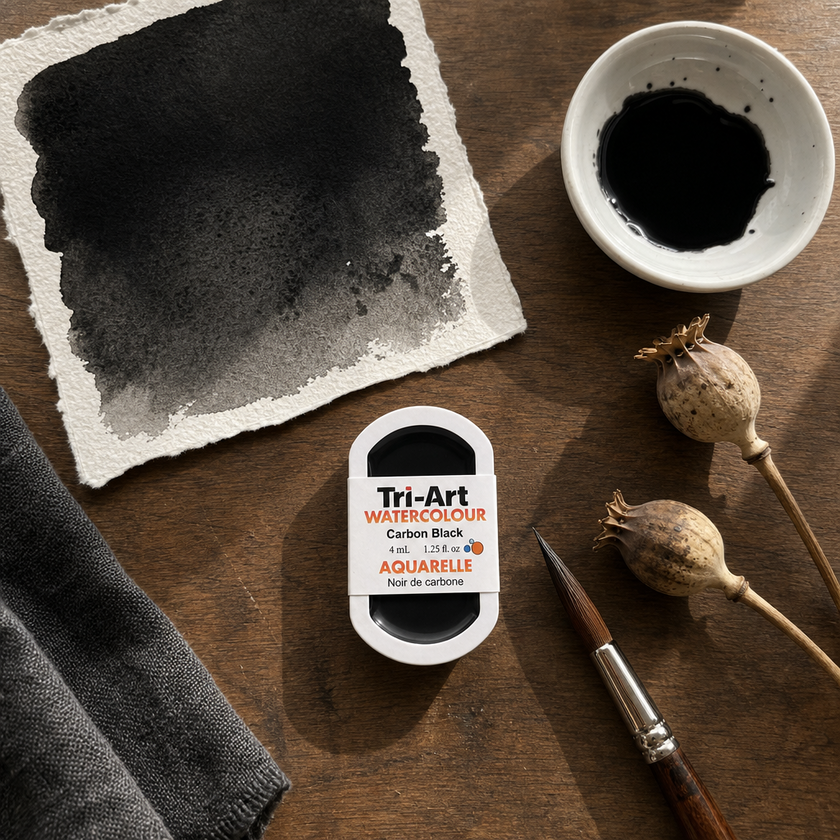 Tri-Art Water Colours - Carbon Black