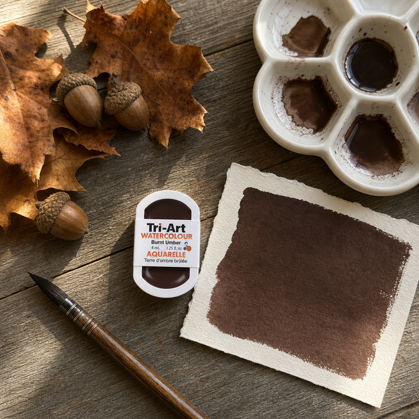 Tri-Art Water Colours - Burnt Umber