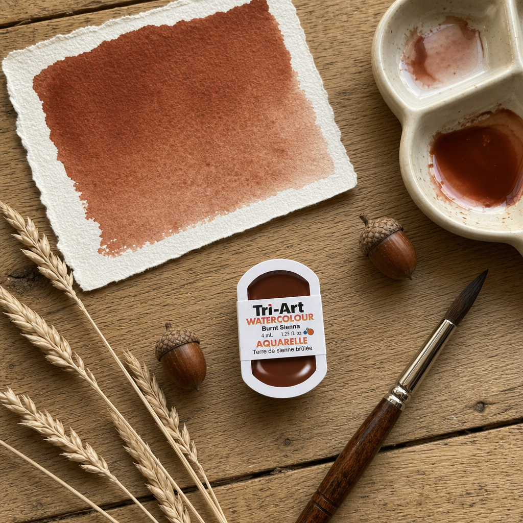 Tri-Art Water Colours - Burnt Sienna