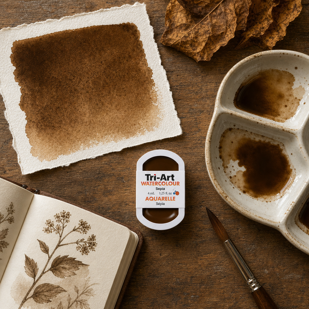 Tri-Art Water Colours - Sepia