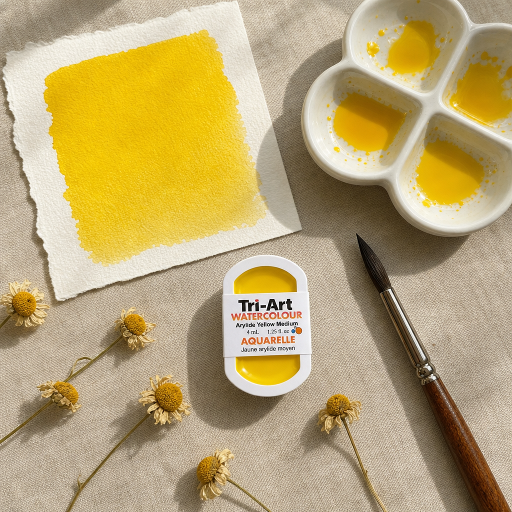 Tri-Art Water Colours - Arylide Yellow Medium