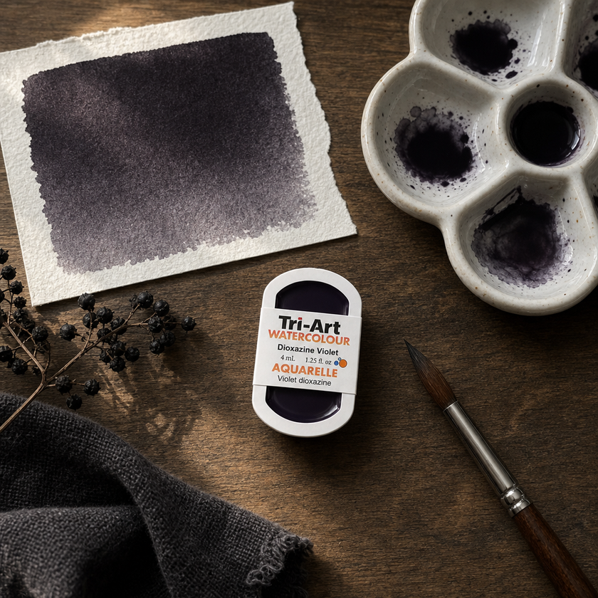 Tri-Art Water Colours - Dioxazine Violet