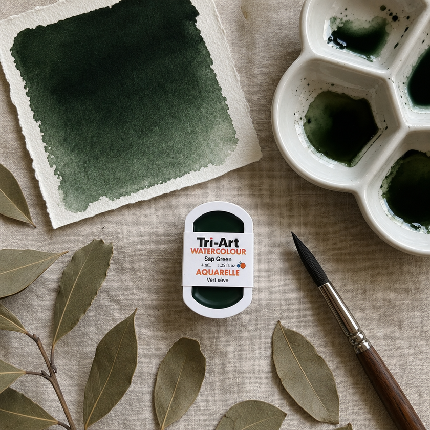 Tri-Art Water Colours - Sap Green