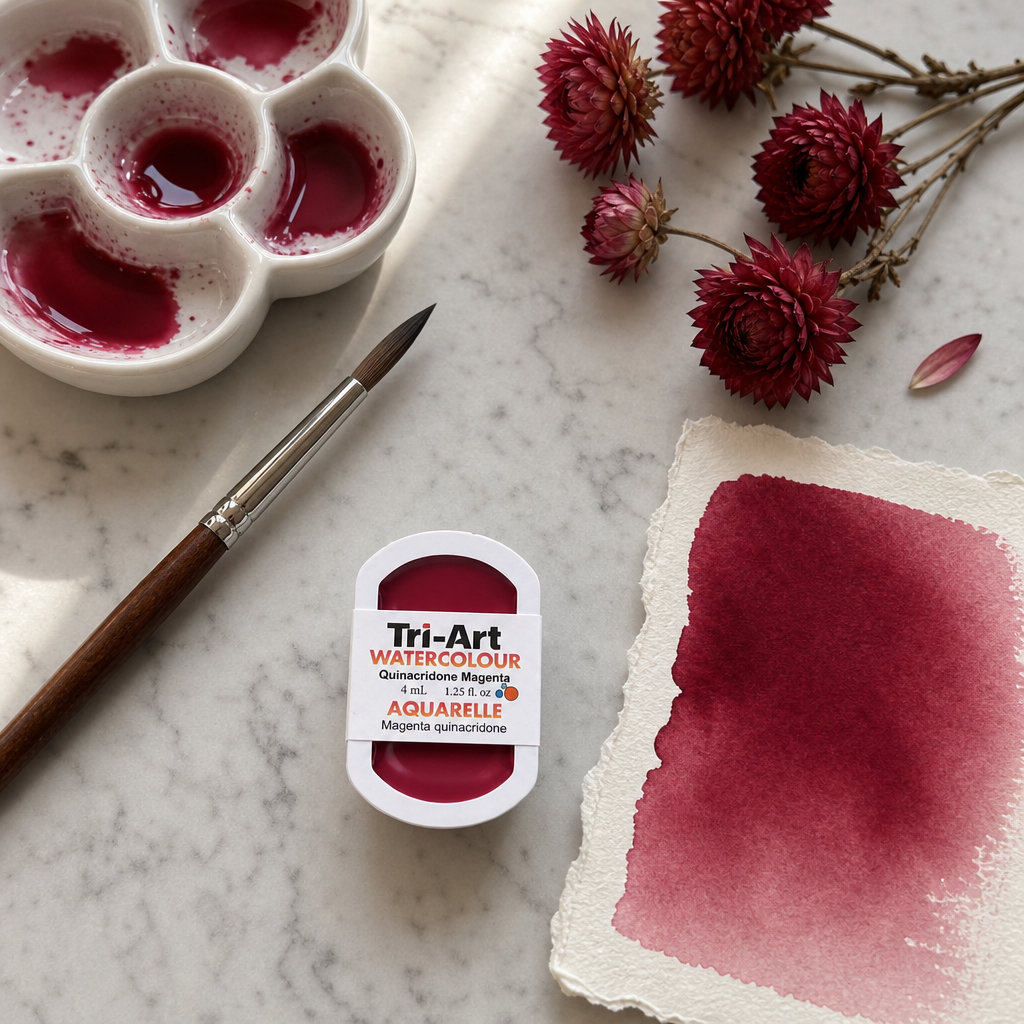 Tri-Art Water Colours - Quinacridone Magenta