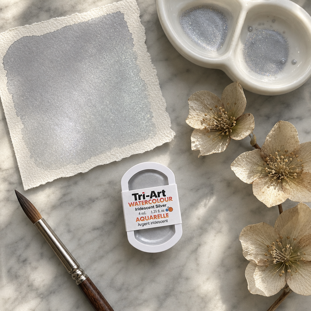 Tri-Art Water Colours - Iridescent Silver