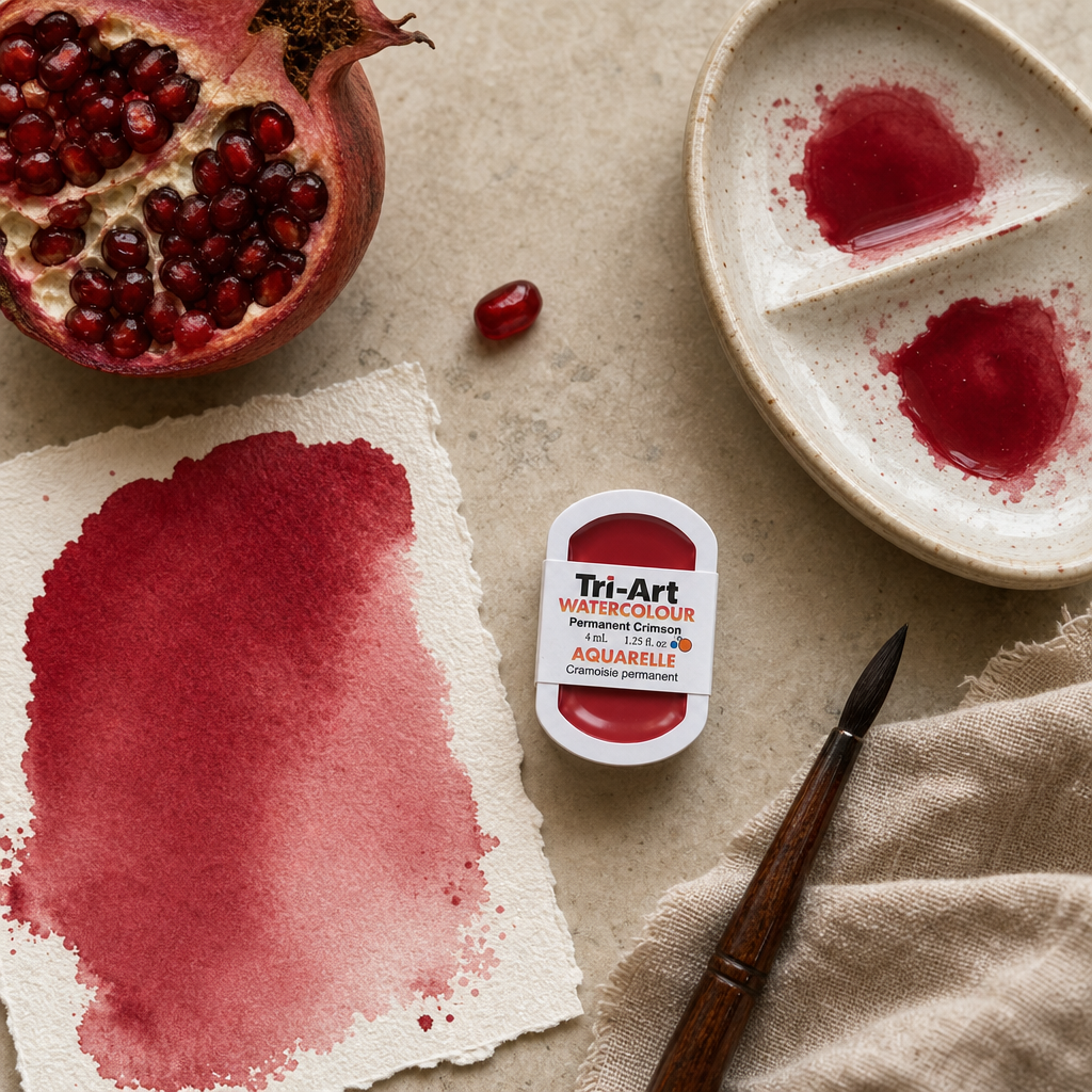 Tri-Art Water Colours - Permanent Crimson