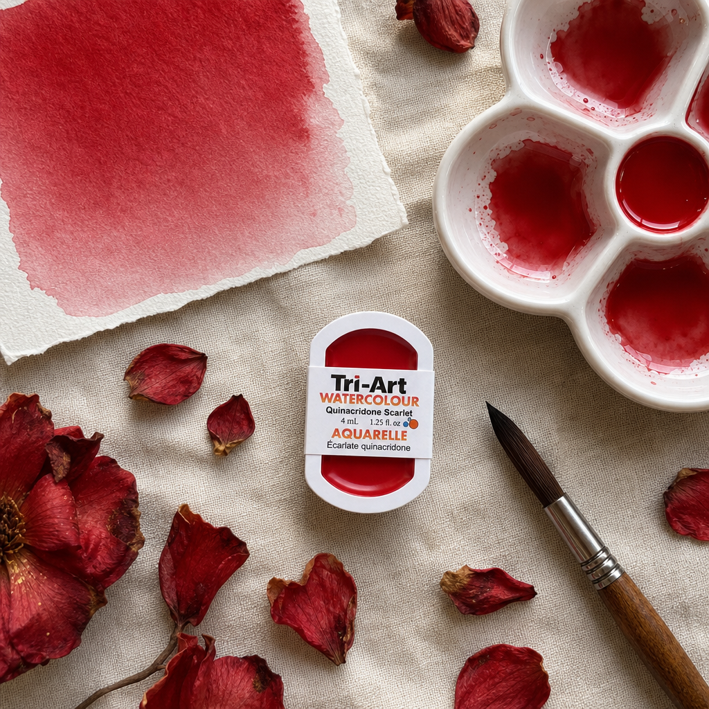 Tri-Art Water Colours - Quinacridone Scarlet