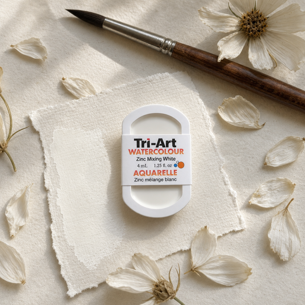 Tri-Art Water Colours - Zinc Mixing White