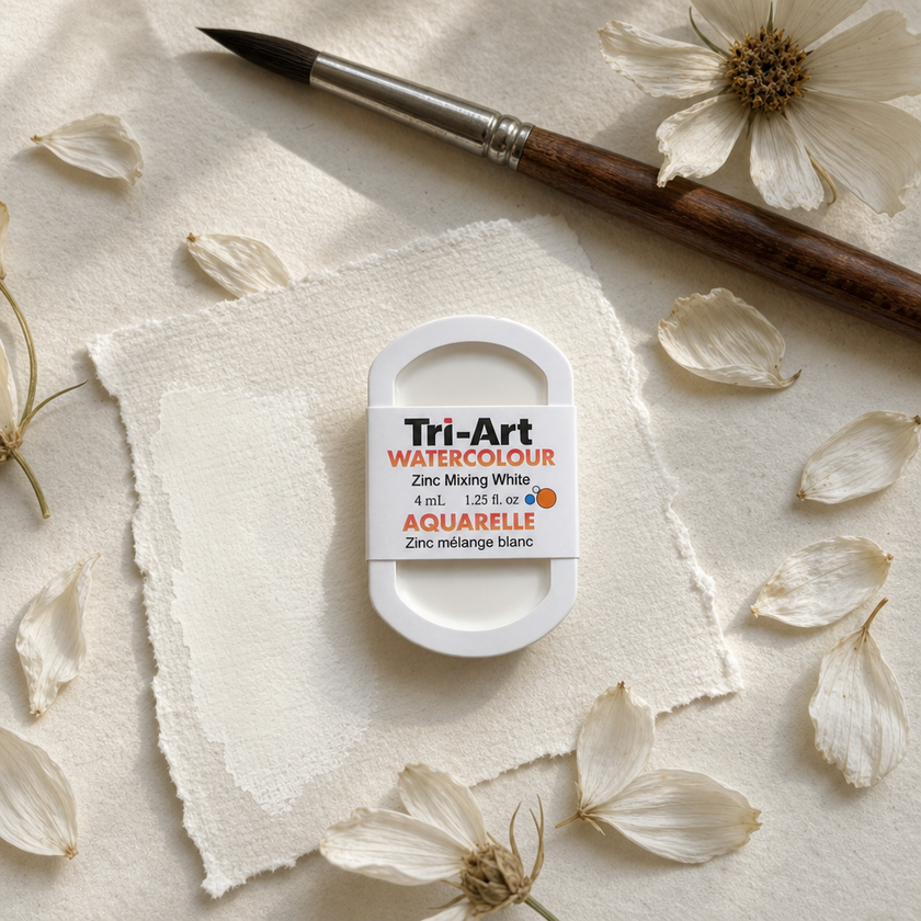 Tri-Art Water Colours - Zinc Mixing White