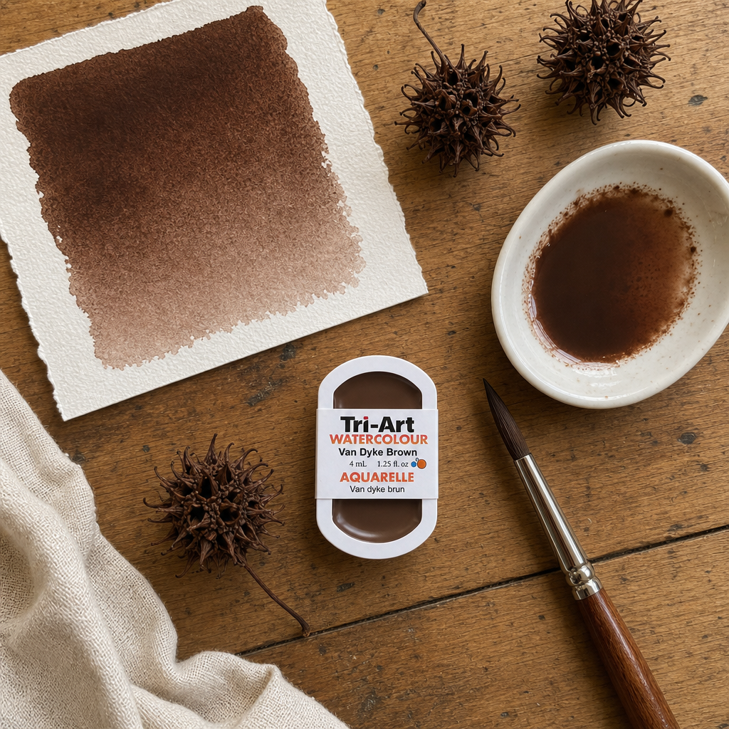 Tri-Art Water Colours - Van Dyke Brown