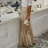 Elegant Women's Long Sequin Skirt