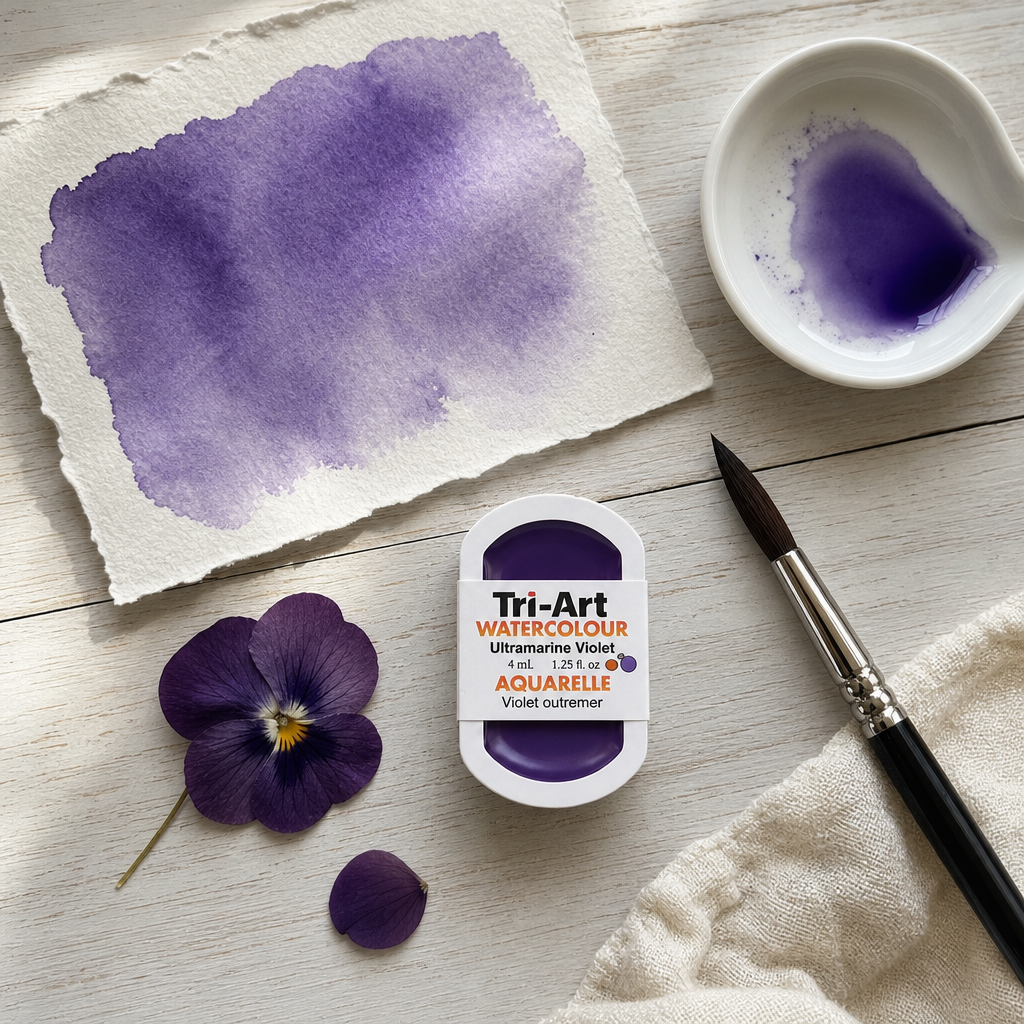 Tri-Art Water Colours - Ultramarine Violet Red Shade