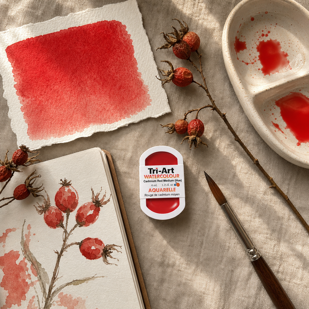 Tri-Art Water Colours - Cadmium Red Medium Hue