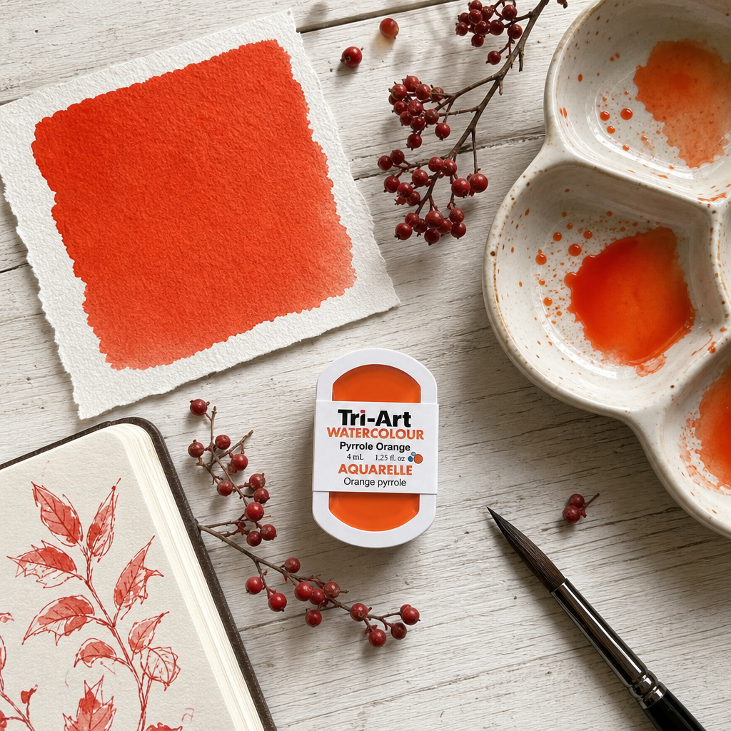 Tri-Art Water Colours - Pyrrole Orange