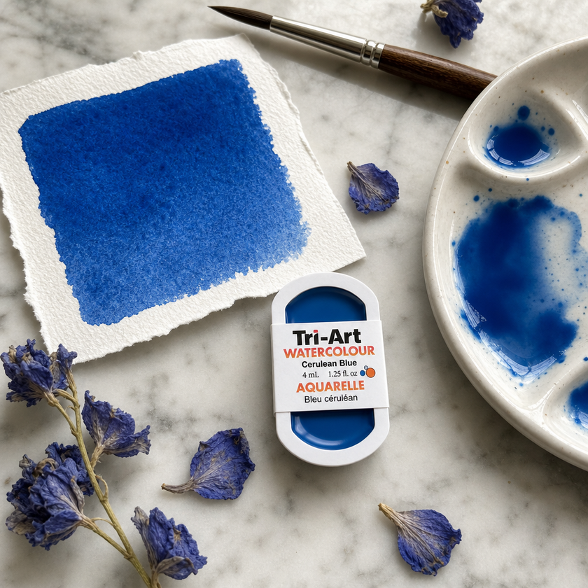 Tri-Art Water Colours - Cerulean Blue