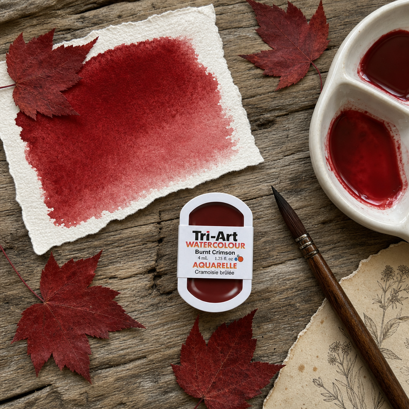 Tri-Art Water Colours - Burnt Crimson
