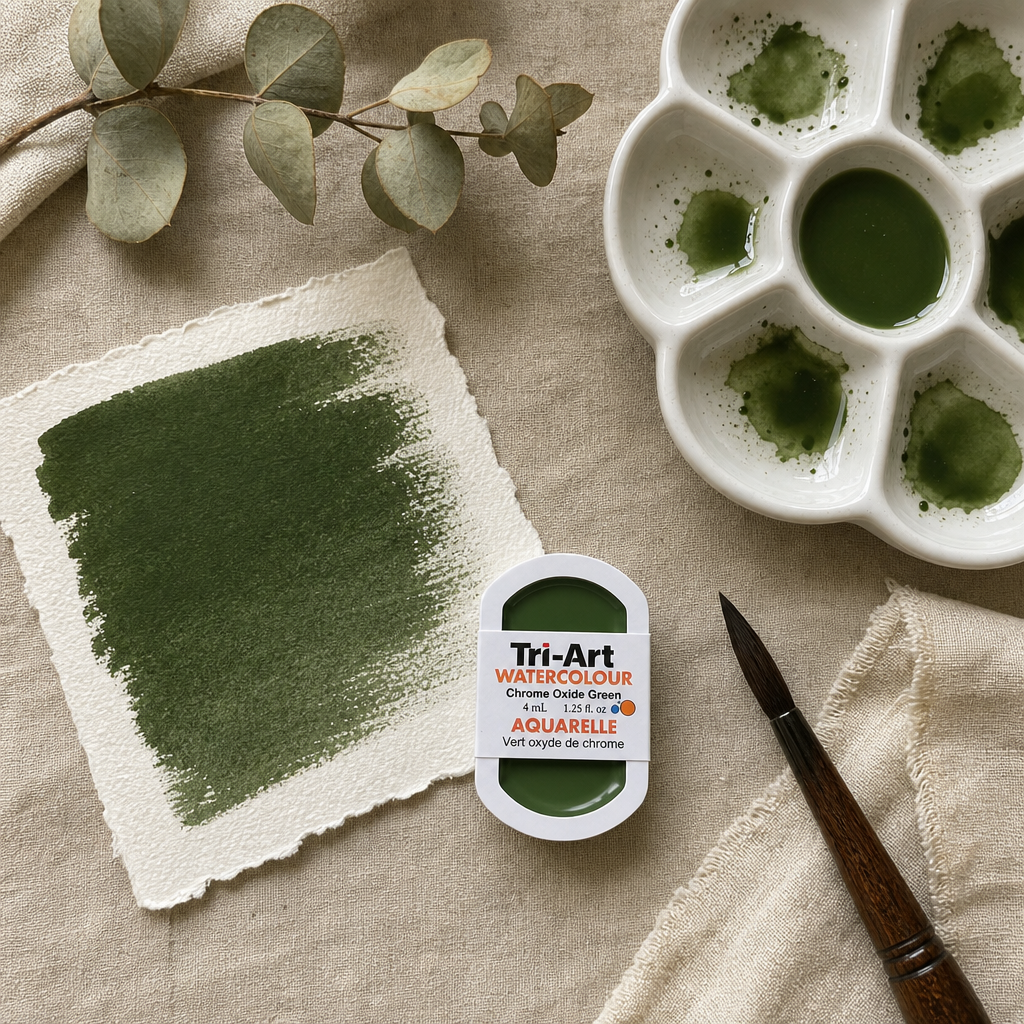 Tri-Art Water Colours - Chrome Oxide Green