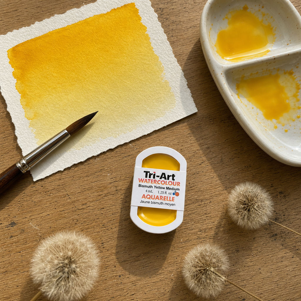 Tri-Art Water Colours - Bismuth Yellow Medium