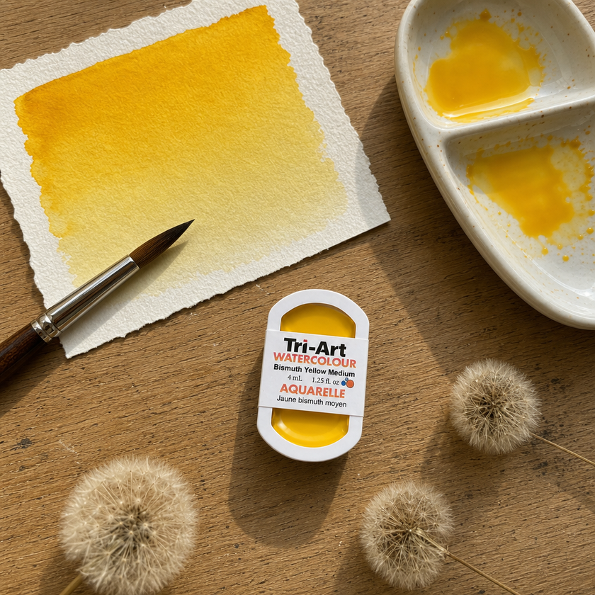Tri-Art Water Colours - Bismuth Yellow Medium