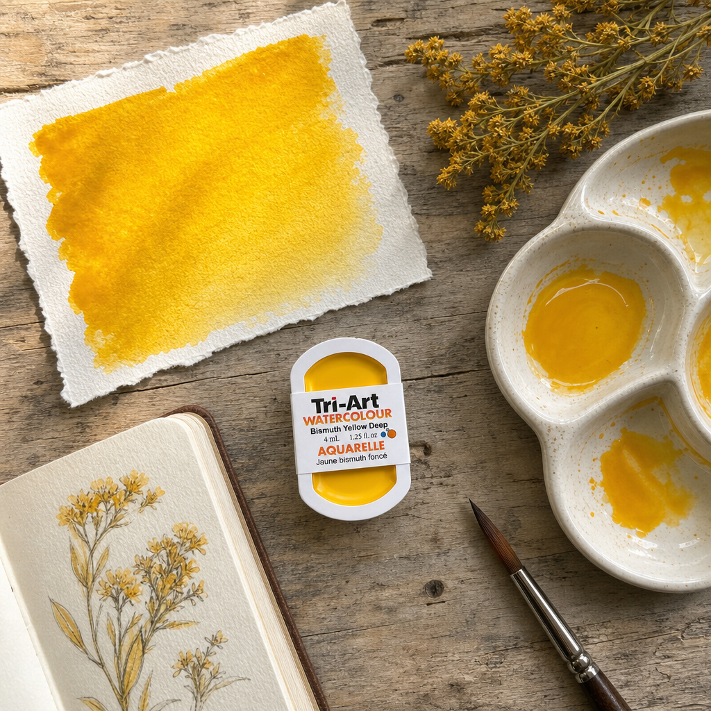Tri-Art Water Colours - Bismuth Yellow Deep