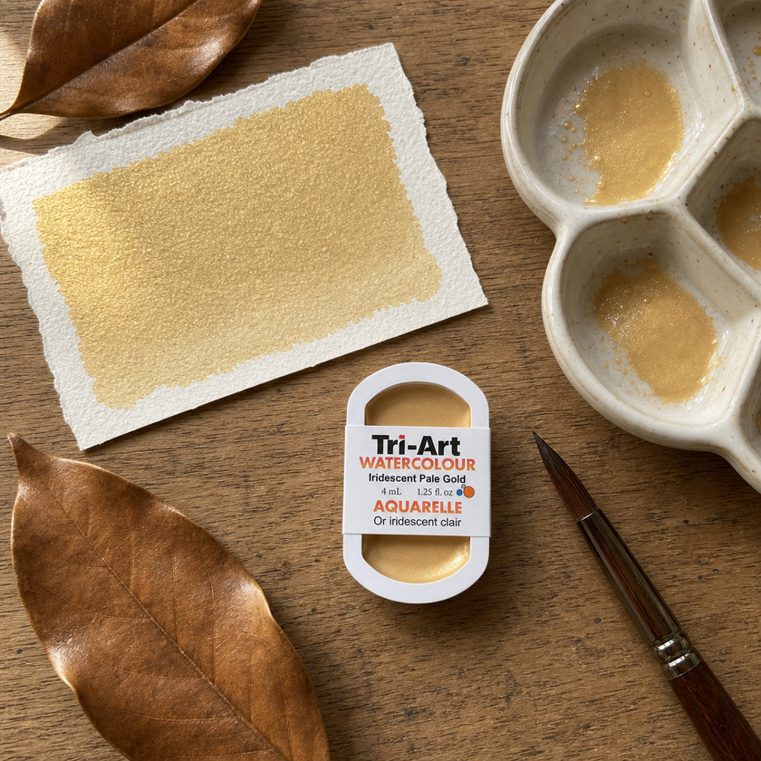 Tri-Art Water Colours - Iridescent Pale Gold