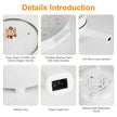 Electric Hot Pot Non-Stick Frying Pan Portable Rapid Noodles Cooker Electric Skillet