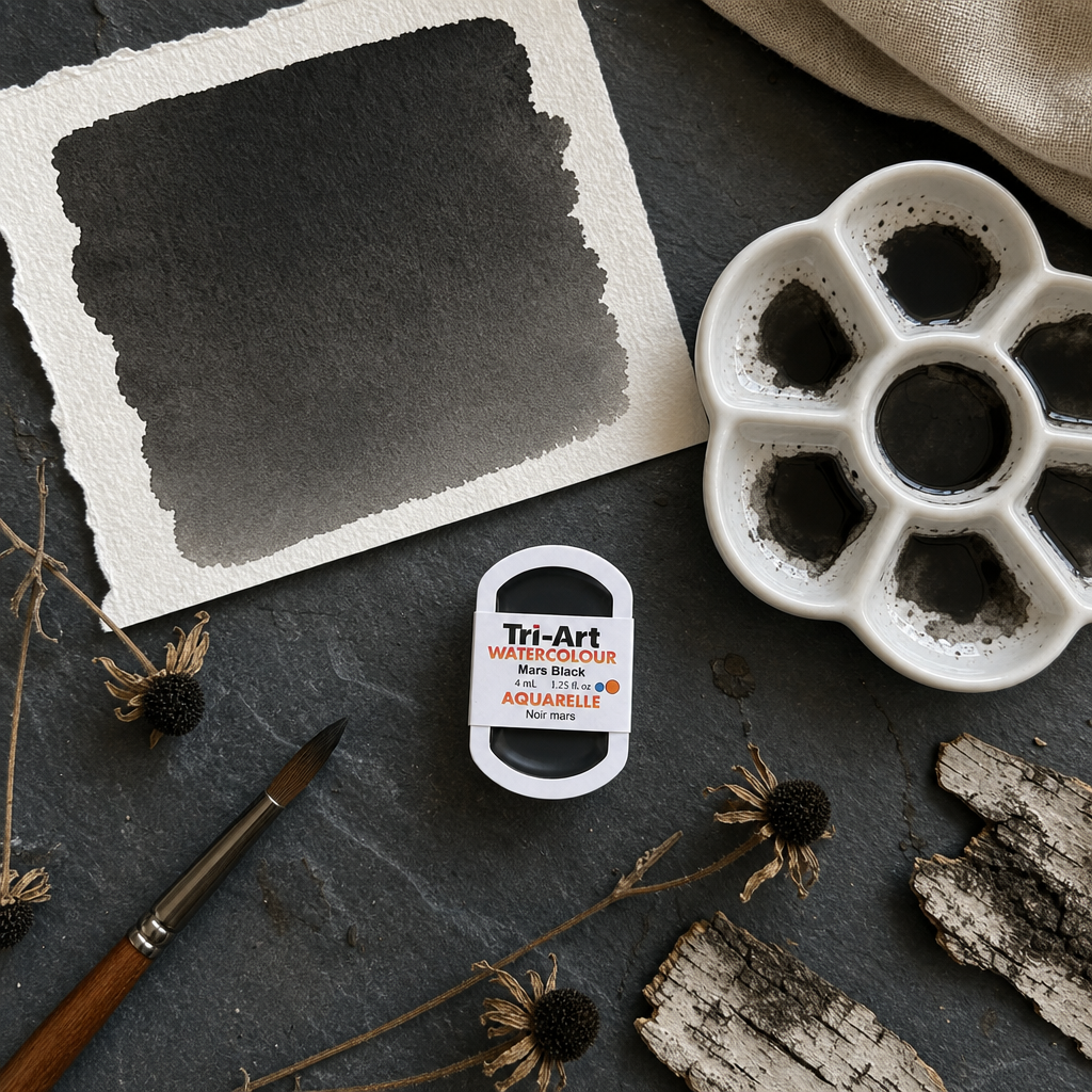 Tri-Art Water Colours - Mars Black
