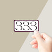 333 Angel Number Growth and Support Sticker